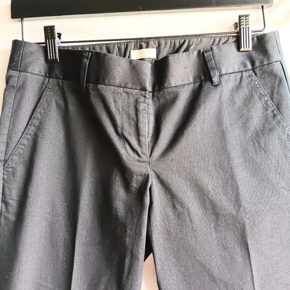 J.Crew Black Ankle Stretch Trouser Pants Size 2 - Picture 2 of 5
